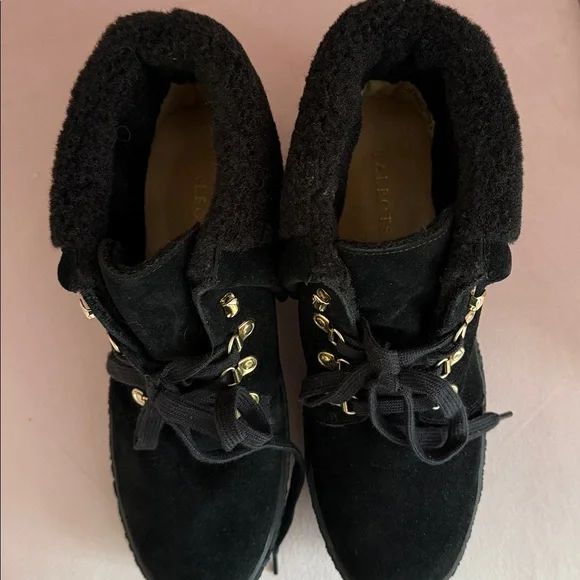 New Tayce Talbots Leather Boots Black Size 10 - Picture 2 of 3